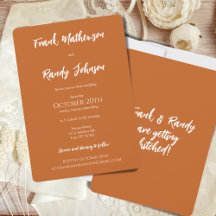 Casamento de Boho Terracota Simples Moderno