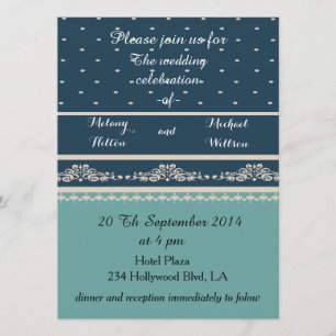 Convite Casamento de bolinhas romântica e legista