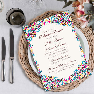 Convite Casamento de Borda com Estilo Floral de Marfim, Lu