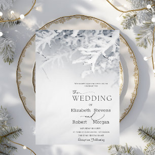 Convite Casamento de Branches de Inverno