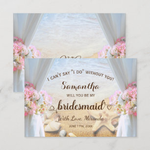 Convite Casamento de Bridesmaid com Starfish da Praia Trop