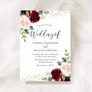 Convite Casamento de Brilhantes e Flores de Escamudo