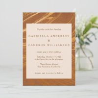 Casamento de Bronze Dourado do Mármaco-Abstrato El