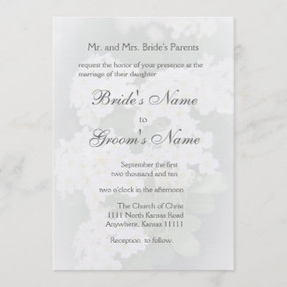 Convite Casamento de Buquê de Bridal