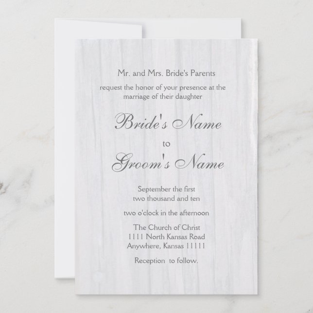 Convite Casamento de Buquê de Postwood Bridal (Frente)