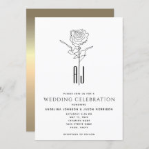 Casamento de Caligrafia Elegante