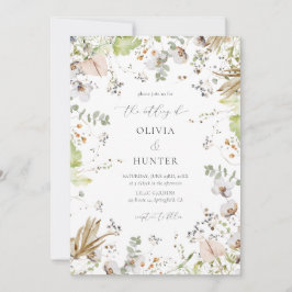 Convite Casamento de Caligrafia Elegante