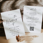 Convite Casamento de Caligrafia Minimalista Elegante<br><div class="desc">Para mais personalização,  clique no link "personalizar mais" e use nossa ferramenta design para modificar esse modelo. Se precisar de ajuda ou itens correspondentes,  entre em contato comigo.</div>