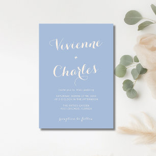 Convite Casamento de Caligrafia Moderna Minimalista com Li