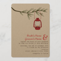 Casamento de Camping de Árvore Evergreen