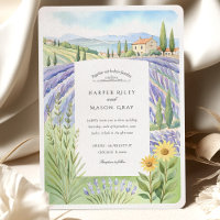 Casamento de Campos de Lavanda de Provença de Aqua