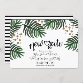 Convite Casamento de Cancelamento de Novo Adiamento de Dat