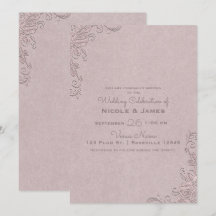 Casamento de Canto de Rosa Glamouroso Rústico Vint