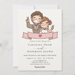 Convite Casamento de Casal de Anime