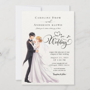 Convite Casamento de Casal de Anime