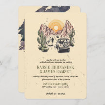 Casamento de Casal fora do canyon