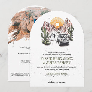 Convite Casamento de Casal fora do canyon