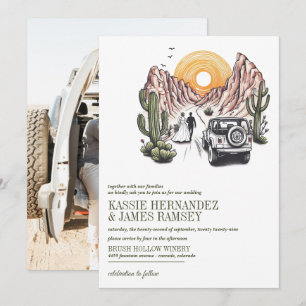Convite Casamento de Casal fora do canyon