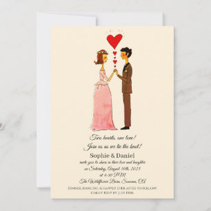 Convite Casamento de Casal Whimsical