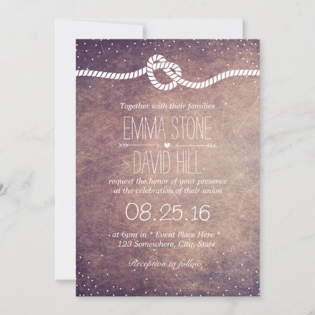 Convite Casamento de Casando Vintage Confetti Dots (Frente)