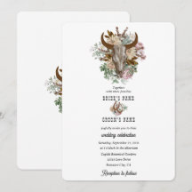 Casamento de caveira de vovó de boho