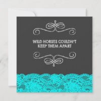 Casamento de Chalkboard com cavalos selvagens