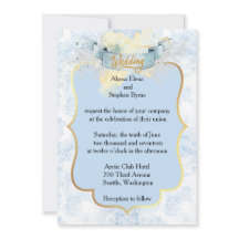 Casamento de Champanhe Branco e Azul Elegante