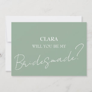 Convite Casamento de Charm Green Wildflower Bridesmade