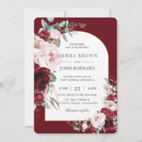 Casamento de Chic Burgundy Blush Peonies Arch Flor
