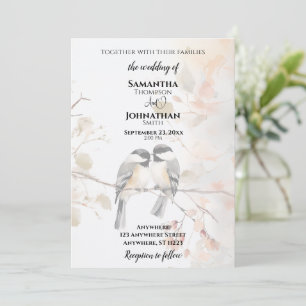 Convite Casamento de Chickadee