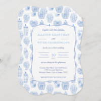 Casamento De Chinoiserie Blue E White Ginger