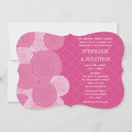 Convite Casamento de Chrysanthemum Rosa Rosa Rosa Turca Ro