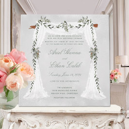 Convite Casamento de Chuppah Branch