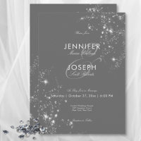 Casamento de Cinzas Mínimas Modernas e Óculos Bran