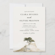 Casamento de Cipreste de Escritura Nebulosa Costa 