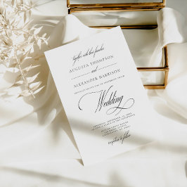 Convite Casamento de Clássica de Vintage