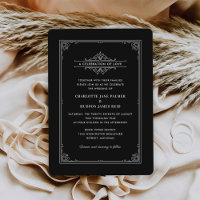 Casamento de Cobrir de Livro Negro Vintage