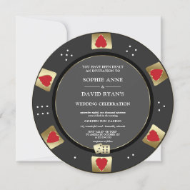 Convite Casamento de Código QR do Chip Casino Chip Casino 