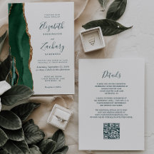 Casamento de Código QR do Script de Agate Dourado 