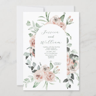 Convite Casamento de Código QR do Script Eucalyptus Dusty