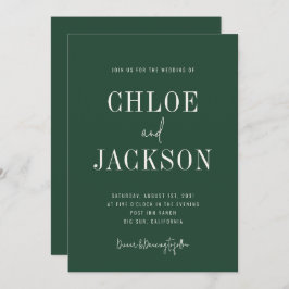 Convite Casamento de Código QR Personalizado de Negrito Mo