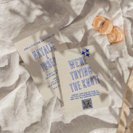 Convite Casamento de Código QR Único com Retrorização Colo