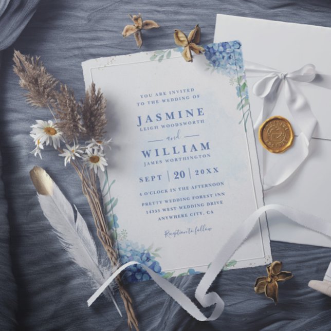 Convite Casamento de Código QR Virtual Elegante Aquarela A (Criador carregado)