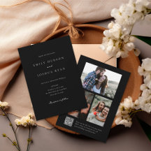 Casamento de Colagem de Fotos de Script Elegante