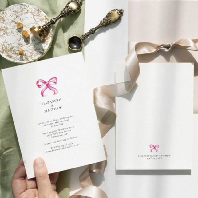 Convite Casamento de Coquetes Simples Elegante de Arco Ros (Criador carregado)