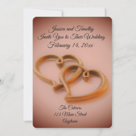 Convite Casamento de Corações Vinculados