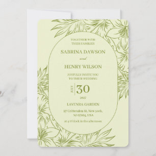 Convite Casamento de Cores Elegantes, Escuras e Claras