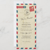 Casamento de Correio Aéreo Antiquado