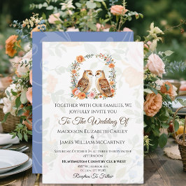 Convite Casamento de coruja Invi