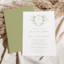 Casamento de Crest do Pastel Wildflower